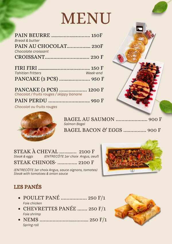 Couverture des autres catégories — Snack Chez Joe